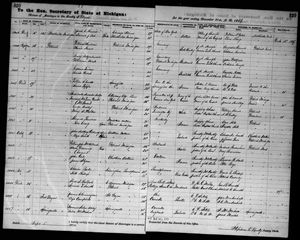 Michigan, U.S., Marriage Records, 1867-1952