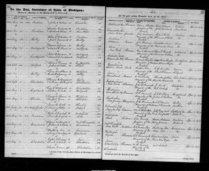 Michigan, U.S., Marriage Records, 1867-1952