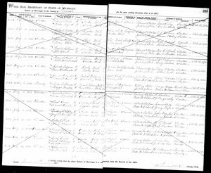 Michigan, U.S., Marriage Records, 1867-1952