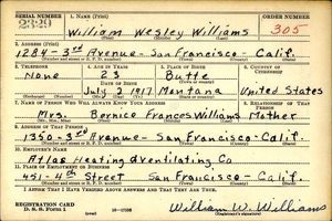 U.S., World War II Draft Cards Young Men, 1940-1947