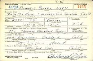 U.S., World War II Draft Cards Young Men, 1940-1947