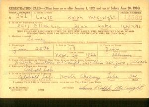 U.S., World War II Draft Cards Young Men, 1940-1947