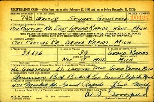 U.S., World War II Draft Cards Young Men, 1940-1947