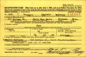 U.S., World War II Draft Cards Young Men, 1940-1947