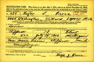 U.S., World War II Draft Cards Young Men, 1940-1947