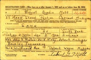 U.S., World War II Draft Cards Young Men, 1940-1947