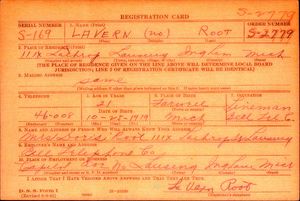 U.S., World War II Draft Cards Young Men, 1940-1947