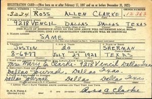 U.S., World War II Draft Cards Young Men, 1940-1947