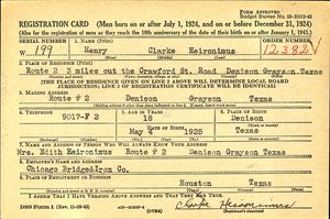 U.S., World War II Draft Cards Young Men, 1940-1947