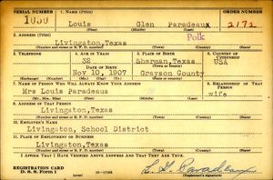 U.S., World War II Draft Cards Young Men, 1940-1947