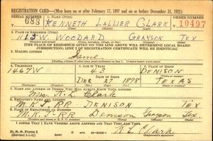 U.S., World War II Draft Cards Young Men, 1940-1947