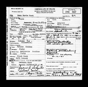 Michigan, U.S., Death Records, 1867-1952