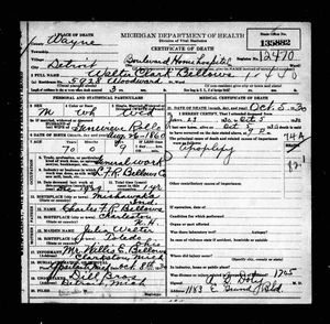 Michigan, U.S., Death Records, 1867-1952