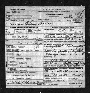 Michigan, U.S., Death Records, 1867-1952