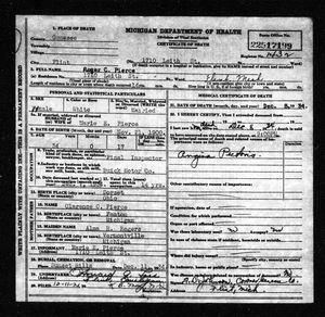 Michigan, U.S., Death Records, 1867-1952