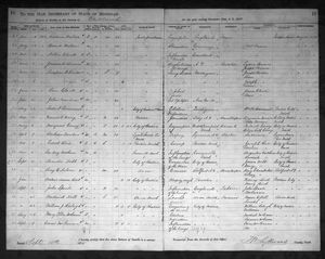 Michigan, U.S., Death Records, 1867-1952