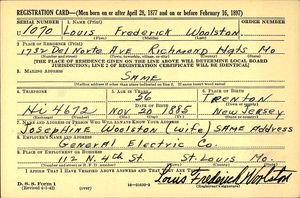 U.S., World War II Draft Registration Cards, 1942