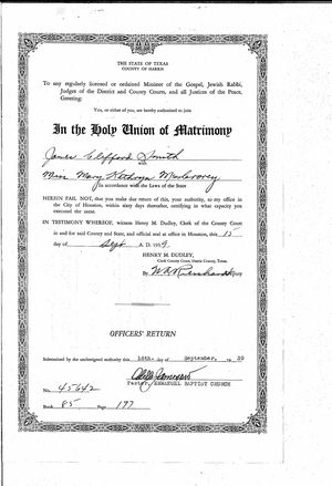 Texas, U.S., Select County Marriage Records, 1837-1965