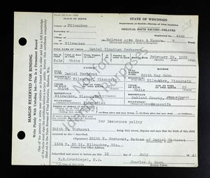 Wisconsin, U.S., Birth Records, 1812-1921