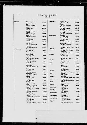 New York, U.S., Death Index, 1852-1956