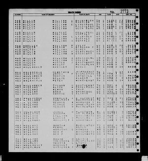 New York, U.S., Death Index, 1852-1956