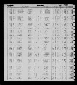 New York, U.S., Death Index, 1852-1956