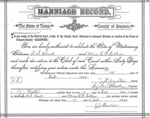 Texas, U.S., Select County Marriage Records, 1837-1965