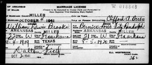 Arkansas, Marriage Certificates, 1917-1969