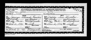 Arkansas, Marriage Certificates, 1917-1969