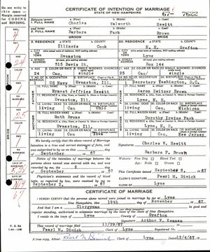 New Hampshire, U.S., Marriage Records, 1700-1971