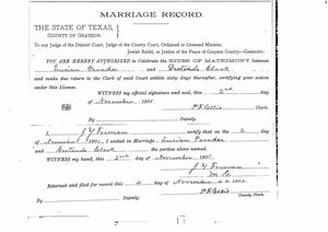 Texas, U.S., Select County Marriage Records, 1837-1965