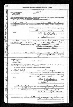 Texas, U.S., Select County Marriage Records, 1837-1965