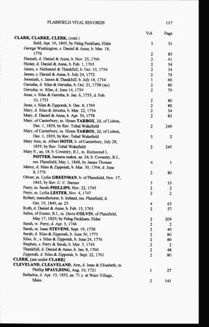 Connecticut, U.S., Town Birth Records, pre-1870 (Barbour Collection)