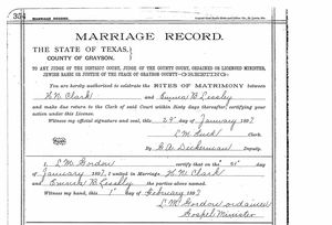 Texas, U.S., Select County Marriage Records, 1837-1965