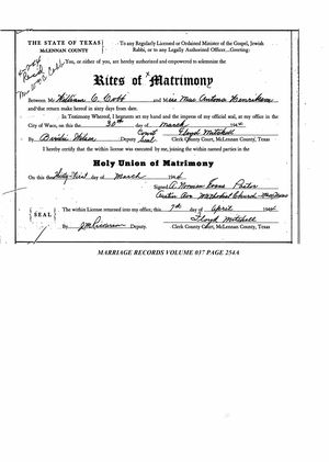 Texas, U.S., Select County Marriage Records, 1837-1965